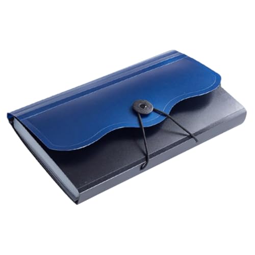 SHINEOFI Aufbewahrungstasche erhalten Datei-Organizer bin tragbar Aktenkästen Unterlagen Slot aktenmappe ordner ordnee Datei Akkordeon Organizer Akkordeondateiorganisator Polyester Blue von SHINEOFI