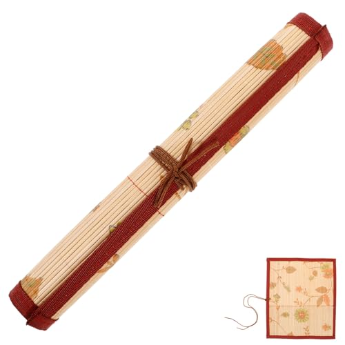 SHINEOFI Aufrollbarer Bambus-Pinselhalter Mit Bindeverschluss Und Taschen Tragbarer Kalligraphie-Stift-Aufbewahrungs-Organizer Schreibpinsel-Matte Für Maler Künstler Studenten SHINEOFI Aufrollbarer Bambus-Pinselhalter Mit Bindeverschluss Und Taschen Tragbarer Kalligraphie-Stift-Aufbewahrungs-Organizer Schreibpinsel-Matte Für Maler Künstler Studenten von SHINEOFI