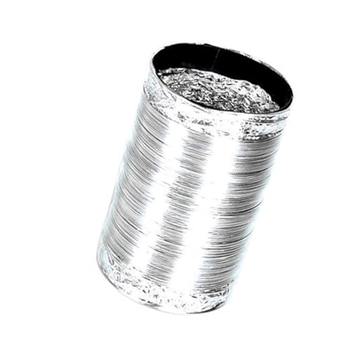 SHINEOFI Auspuff Luftschlauch Entlüftungsschlauch zu Hause küchenleitung Flexibel Küchenzubehör küchenentlüftungsschlauch Küchenhaubenschlauch flexibler Luftkanal Aluminiumfolie Silber von SHINEOFI