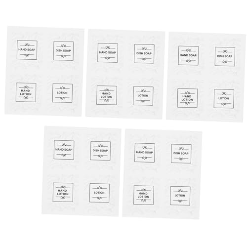 SHINEOFI Badezimmer Etiketten Set Wiederverwendbare Aufkleber für Kosmetikflaschen Transparente Aufkleber für Shampoo Handseife und für Organisation und Ordnung von SHINEOFI