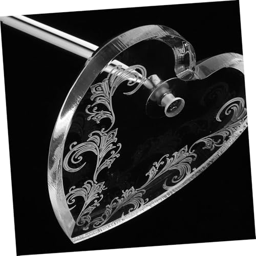 SHINEOFI Ballpoint Signing Pen mit Acryl Herzständer Kreativer Silberner Kugelschreiber für Hochzeit Jubiläum Empfang Gästebuch Zeremonie Stilvoller Tisch Unterschriftenstift von SHINEOFI