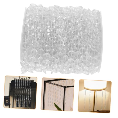 SHINEOFI Beaded Fringe Trim Transparent Dekoborte für Vorhänge Rolle für Heimdekoration Diy Projekte und Stoffverzierungen SHINEOFI Beaded Fringe Trim Transparent Dekoborte für Vorhänge Rolle für Heimdekoration Diy Projekte und Stoffverzierungen von SHINEOFI