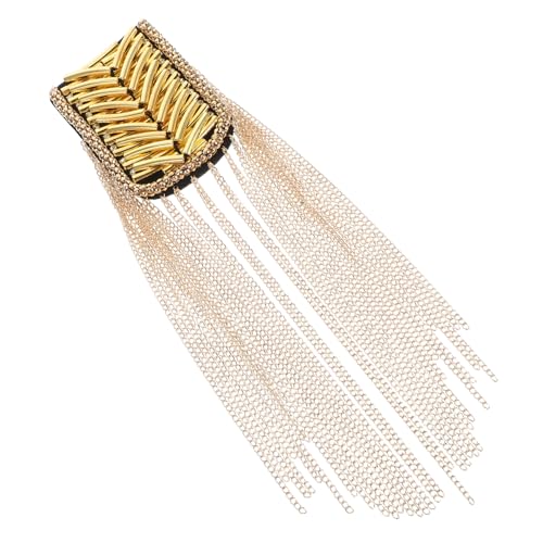 SHINEOFI Beaded Shoulder Epaulets mit Quaste Vintage Schulterbrosche für Männeranzüge Elegantes Accessoire für Formelle Anlässe Handgefertigte Applikation mit Detaillierter Perlenstickerei SHINEOFI Beaded Shoulder Epaulets mit Quaste Vintage Schulterbrosche für Männeranzüge Elegantes Accessoire für Formelle Anlässe Handgefertigte Applikation mit Detaillierter Perlenstickerei von SHINEOFI