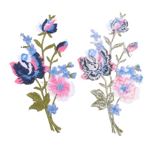 SHINEOFI Bestickte Blumenaufnäher zum Aufbügeln und Nähen Stabile Baumwoll-polyester Patches Vielseitig für Kleidung Jacken Jeans Rucksäcke zur Reparatur und Dekoration von SHINEOFI