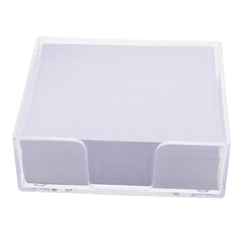 SHINEOFI Blanko Memo Pad mit Transparentem Spenderbox für Büro und Zuhause Praktische Ziehfunktion Glatte Schreiboberfläche Vielseitig Einsetzbar für Notizen und Erinnerungen SHINEOFI Blanko Memo Pad mit Transparentem Spenderbox für Büro und Zuhause Praktische Ziehfunktion Glatte Schreiboberfläche Vielseitig Einsetzbar für Notizen und Erinnerungen von SHINEOFI