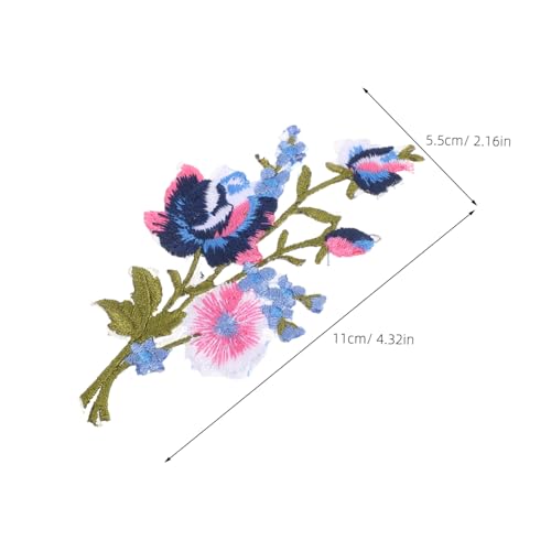 SHINEOFI Blumen Bestickte Aufbügler Stoffapplikationen mit Blättern Vielseitige DIY Stickerei Patches zum Aufnähen oder Aufbügeln für Kleidung Taschen Hüte SHINEOFI Blumen Bestickte Aufbügler Stoffapplikationen mit Blättern Vielseitige DIY Stickerei Patches zum Aufnähen oder Aufbügeln für Kleidung Taschen Hüte von SHINEOFI