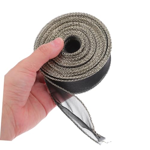 SHINEOFI Breites Meerjungfrau Tüllband mit Goldenem Rand Weiches Polyester Dekoband Yards Transparent Schwarz für Hochzeit Geschenkverpackung Basteln und Haarschmuck SHINEOFI Breites Meerjungfrau Tüllband mit Goldenem Rand Weiches Polyester Dekoband Yards Transparent Schwarz für Hochzeit Geschenkverpackung Basteln und Haarschmuck von SHINEOFI