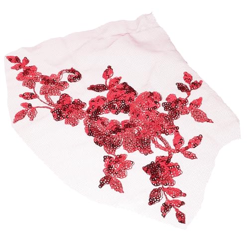 SHINEOFI Bügelflicken Blumen Patch Weinrot mit Perlen und Pailletten Bestickte Spitze Applikation für Kleidung Party und Kostümdekoration Polyester Langlebig und Vielseitig Einsetzbar SHINEOFI Bügelflicken Blumen Patch Weinrot mit Perlen und Pailletten Bestickte Spitze Applikation für Kleidung Party und Kostümdekoration Polyester Langlebig und Vielseitig Einsetzbar von SHINEOFI