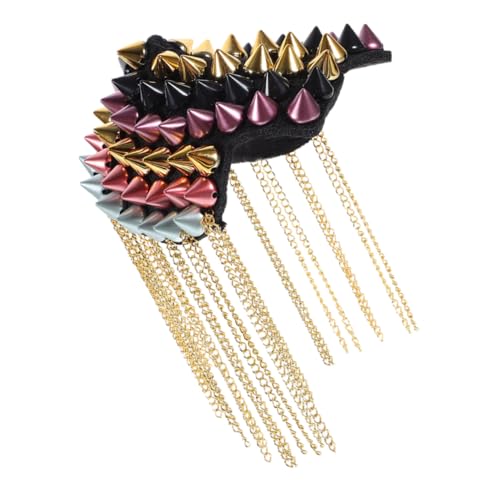 SHINEOFI Bunte Punk Epaulette mit Quasten und Nieten Modische Schulterklappe Langlebiges Legierungsmaterial Auffälliges Kostüm accessoire für Hochzeit Bühne Party und Besondere Anlässe SHINEOFI Bunte Punk Epaulette mit Quasten und Nieten Modische Schulterklappe Langlebiges Legierungsmaterial Auffälliges Kostüm accessoire für Hochzeit Bühne Party und Besondere Anlässe von SHINEOFI