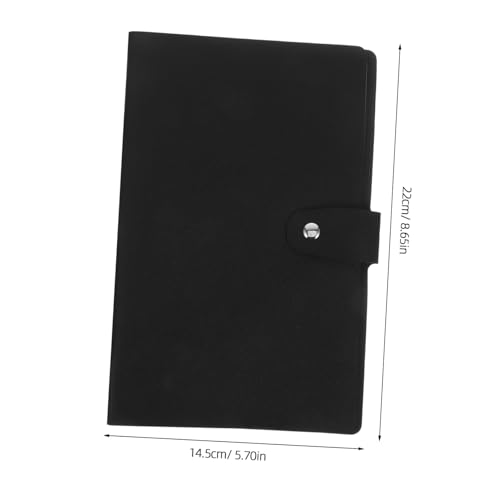 SHINEOFI Business Checkbook Organizer mit Fächern Schwarzes Pu pvc Material Leicht und Langlebig Praktisches Rechnungsalbum für Bürobedarf für Wichtige Dokumente und Effiziente SHINEOFI Business Checkbook Organizer mit Fächern Schwarzes Pu pvc Material Leicht und Langlebig Praktisches Rechnungsalbum für Bürobedarf für Wichtige Dokumente und Effiziente von SHINEOFI