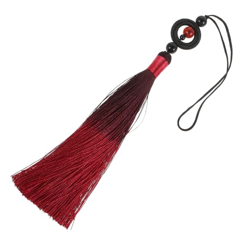 SHINEOFI Chinesische Quaste für und Kampfkünste Traditionelle Dekoration für Martial Arts Zubehör Weinrot Strapazierfähigem Einfach zu Befestigen Authentisches Design für Kulturelle von SHINEOFI