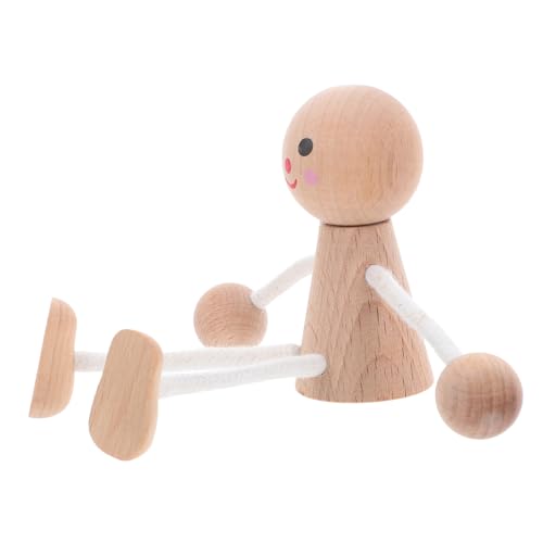 SHINEOFI DIY Holzfiguren zum Bemalen Unbemalte Holz-püppchen für Kreative Bastelkunst Vielseitige Holz-peg-dolls für Kunstprojekte Partydekoration und Spielerisches Lernen von SHINEOFI