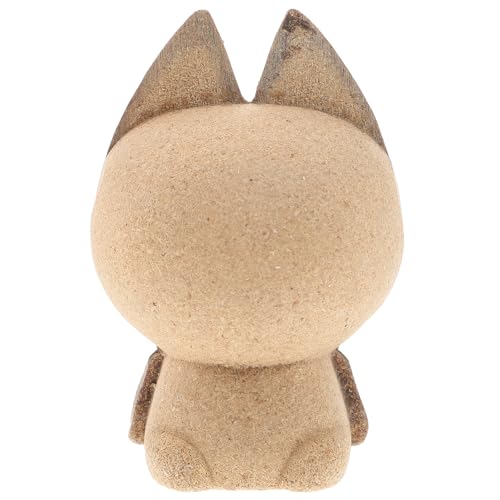 SHINEOFI DIY Malerei Katzen Ornament Holz Kreative Tischdekoration für Zuhause Unvollendetes Katzenmodell für Bastelprojekte für Katzenliebhaber und DIY Fans von SHINEOFI