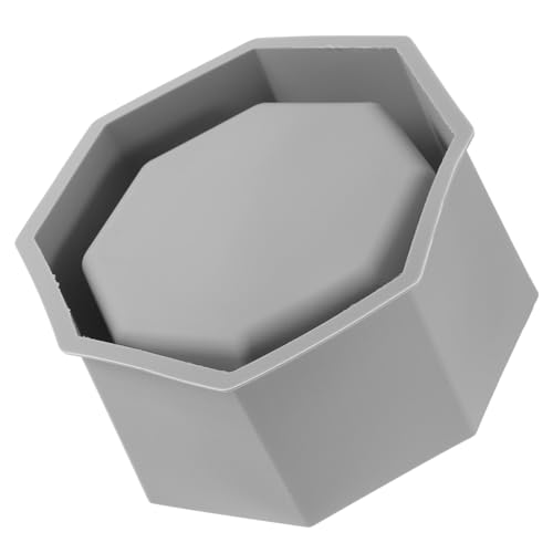 SHINEOFI DIY Silikon Blumentopfform Sechseckiger Pflanzgefäß Gießform Langlebige Abwaschbare Desktop Dekoration Rutschfest zum Einfachen Entformen und Kreativen Basteln Geeignet von SHINEOFI
