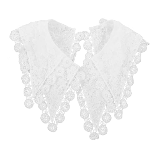 SHINEOFI Damen Spitzen Fake Kragen Weiß Atmungsaktiv Langlebig Doppellagiger Spitzenkragen mit Stickerei Abnehmbares DIY Modeaccessoire für Party Hochzeit und Alltag Eleganter SHINEOFI Damen Spitzen Fake Kragen Weiß Atmungsaktiv Langlebig Doppellagiger Spitzenkragen mit Stickerei Abnehmbares DIY Modeaccessoire für Party Hochzeit und Alltag Eleganter von SHINEOFI