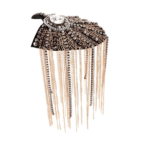 SHINEOFI Dekorative Quaste Schulterklappen für Damen Vintage Epauletten Handgefertigtes Strass Schulterabzeichen für Kostüme und Zeremonien SHINEOFI Dekorative Quaste Schulterklappen für Damen Vintage Epauletten Handgefertigtes Strass Schulterabzeichen für Kostüme und Zeremonien von SHINEOFI