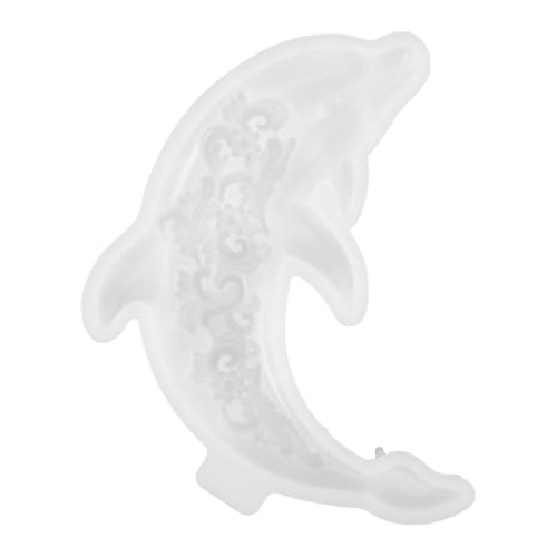 SHINEOFI Delfin-Epoxidform: Rosenblüten-Schokoladenform, Süßigkeiten- -Bastelform, Gummipastenform, Kuchendekorationswerkzeuge, Epoxidharz, Polymer-Tonform von SHINEOFI