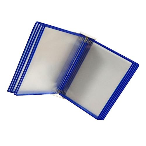 SHINEOFI Wandmontierter Aktenanzeigeordner 10-Seitiger Hängeregal Dokumenten Organizer für Büro und Zuhause Platzsparend Installieren für Zeitschriften und Zertifikate von SHINEOFI