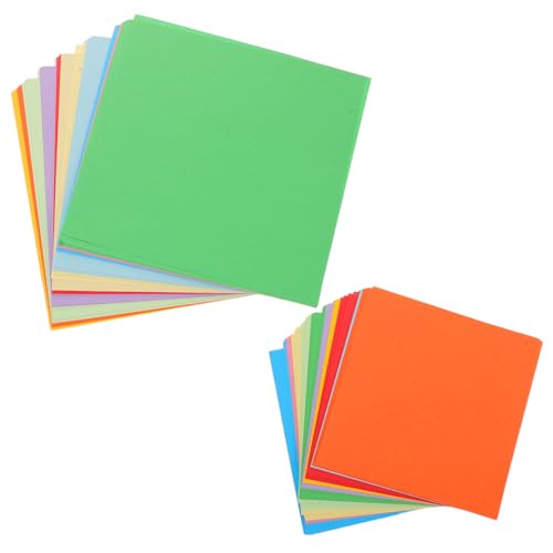 SHINEOFI Doppelseitiges Quadratisches Origami Papier Bunt für Basteln DIY Handwerk Kreative Faltprojekte Kindergarten Kunst Dekoration von SHINEOFI