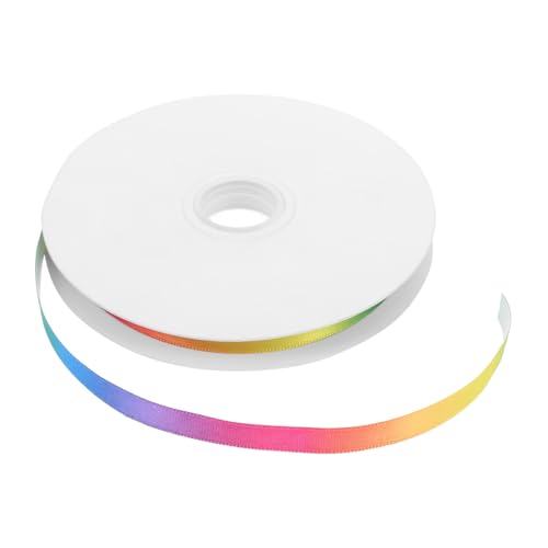 SHINEOFI Doppelseitiges Regenbogen-Gurtband Thermotransferbogen weihnachtsgeschenkverpackungsband Krawattenband Geschenkpapier für die Braut Neonband Regenbogenstreifen Wickelband Polyester von SHINEOFI