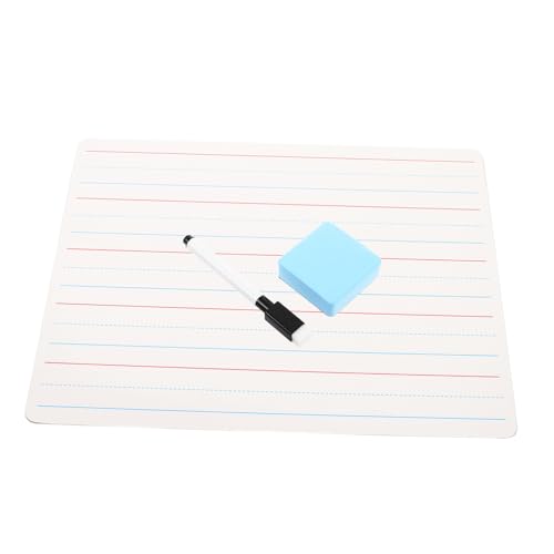 SHINEOFI Doppelseitiges Trocken Abwischbares Whiteboard Tragbarer Notizblock Mit Linien Für Schüler Lehrer Und Besprechungen Im Klassenzimmer Im Büro Und Zu Hause Mit Radiergummi Und von SHINEOFI