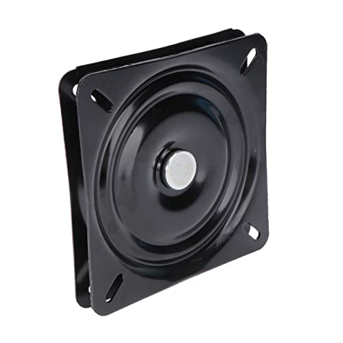 SHINEOFI Drehscheibenlager Schwarz Hochleistungs Drehteller mit Drehfunktion Robuste Korrosionsbeständige Lagerplatte für Outdoor Liegestühle und Möbel von SHINEOFI