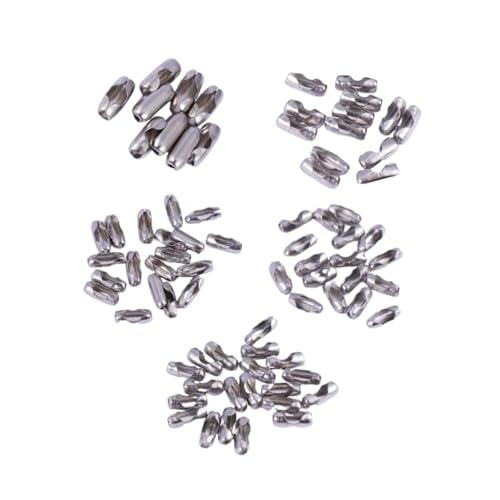 SHINEOFI Edelstahl Kugelkette Verbinder Für DIY Schmuckherstellung Kettenanschlüsse Für Halsketten Armbänder Und von SHINEOFI