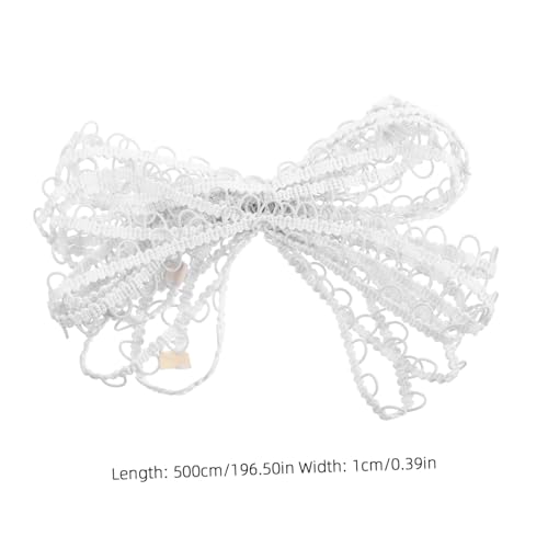 SHINEOFI Elastische Knopfloch Spitzenborte Weiße Elastische Zierborte mit S und U Förmigen Mustern Strapazierfähige Knopfschleifen Verzierung für DIY Kleidung Basteln Accessoires SHINEOFI Elastische Knopfloch Spitzenborte Weiße Elastische Zierborte mit S und U Förmigen Mustern Strapazierfähige Knopfschleifen Verzierung für DIY Kleidung Basteln Accessoires von SHINEOFI