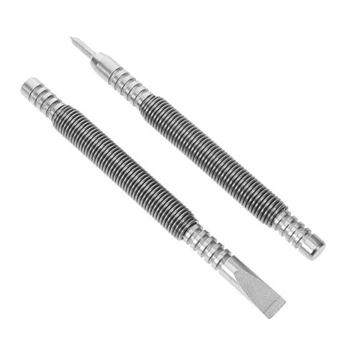 SHINEOFI Federkern doppelkopf Spitzen set aus Kohlenstoffstahl Präzise Zentrierspitzen für Metall Holzarbeiten Langlebige Federkörner Werkzeuge für Heimwerker Vielseitig Einsetzbar für von SHINEOFI