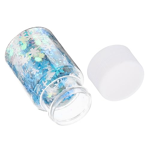 SHINEOFI Flaschen Schneeflocken Glitzer für Handyhüllen Diy Dekoration mit Epoxidharz Mischpackung für Kreative Bastelprojekte Zubehörteile für Handyhüllen von SHINEOFI
