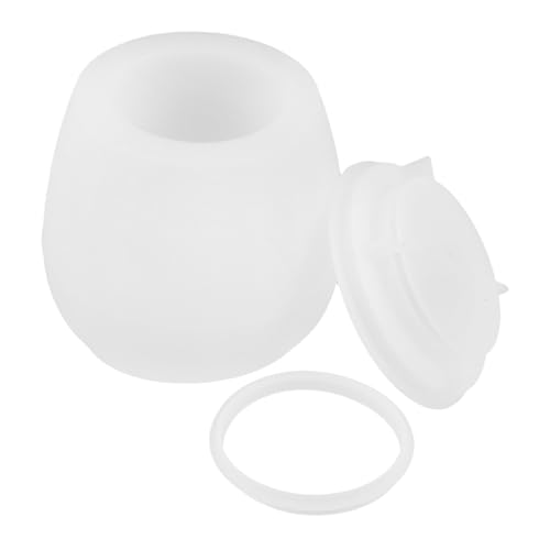 SHINEOFI Form Für Aufbewahrung Dosen Epoxidformen Silikon Abdichtende Silikonform Silikonglasform Form Aus Epoxidharz Topfform Formen Für Handwerk Flaschenharzform Harzformen Weiß Kieselgel von SHINEOFI