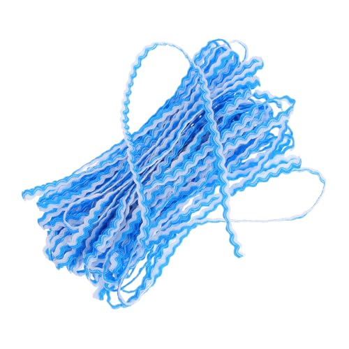 SHINEOFI Geflochtenes Wellenband Breit Doppelfarbig Wellenförmiger Besatz Für Diy Kleidung Gardinen Polsterung Weiches Hautfreundliches Nähzubehör von SHINEOFI