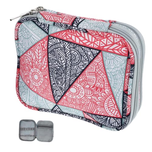 SHINEOFI Gehäkelte Aufbewahrungstasche Bausätze Bausatz Haken Gehäkelte Tasche Wickler Garn Zum Häkeln Perlen Häkelzubehör Häkelnadeltasche Selber Machen Stopper Maschine Ring Oxford-stoff von SHINEOFI