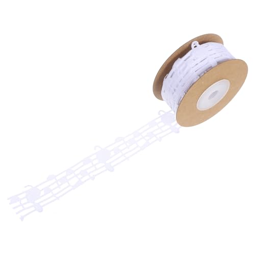 SHINEOFI Geprägtes Hohl Musiknotenband für Diy Projekte Hochzeiten Partys und Wohnkultur Weiß Yards SHINEOFI Geprägtes Hohl Musiknotenband für Diy Projekte Hochzeiten Partys und Wohnkultur Weiß Yards von SHINEOFI