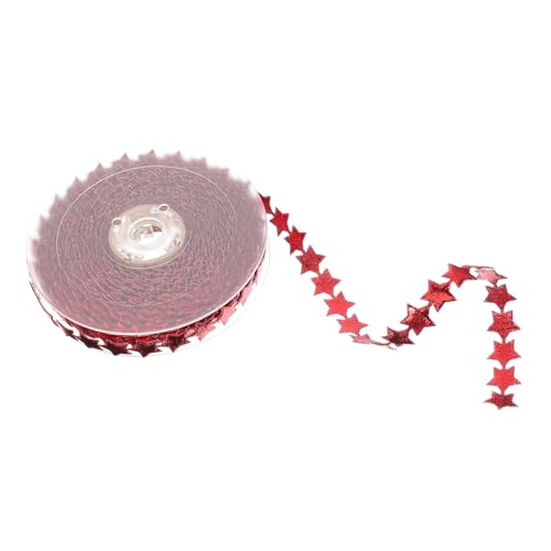 SHINEOFI Glänzendes Geschenkband mit Fünfzackigem Sternmuster Dekoratives Verpackungsband in Rot Vielseitig für DIY Floristik Partydeko und Bastelprojekte Leicht Zuschneidbar und Elegant SHINEOFI Glänzendes Geschenkband mit Fünfzackigem Sternmuster Dekoratives Verpackungsband in Rot Vielseitig für DIY Floristik Partydeko und Bastelprojekte Leicht Zuschneidbar und Elegant von SHINEOFI