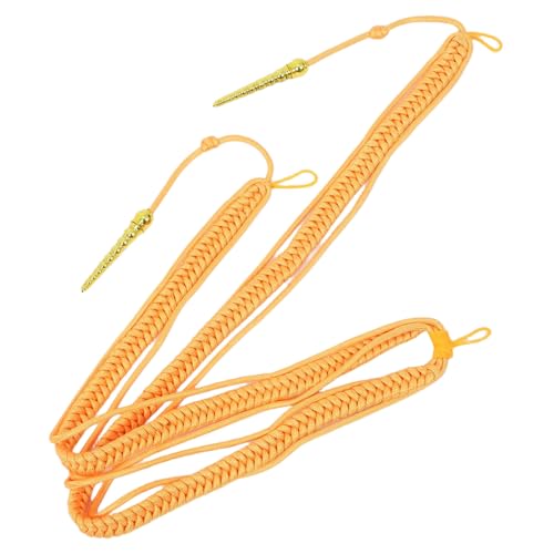 SHINEOFI Goldene Aiguillette Schulterkordel mit Traditionellem Geflochtenem Design Wiederverwendbares Uniformzubehör für Bühne Kostümparty Zeremonie und SHINEOFI Goldene Aiguillette Schulterkordel mit Traditionellem Geflochtenem Design Wiederverwendbares Uniformzubehör für Bühne Kostümparty Zeremonie und von SHINEOFI
