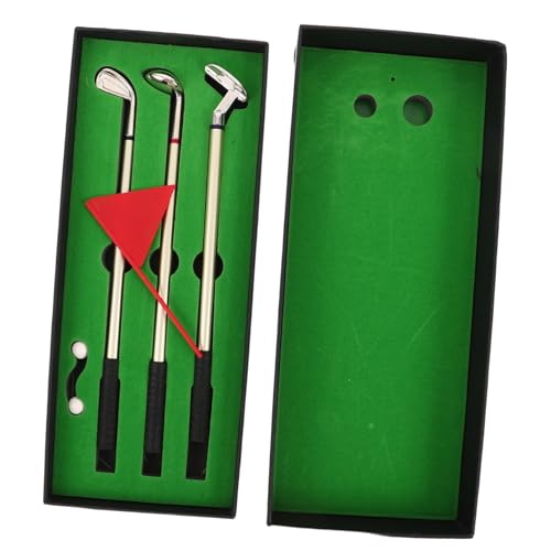 SHINEOFI Golf Kugelschreiber Set Mini Golf Stift mit Ball und Flagge Schreibgerät Büroaccessoire Teamwork Business Design Schwarzes Etui SHINEOFI Golf Kugelschreiber Set Mini Golf Stift mit Ball und Flagge Schreibgerät Büroaccessoire Teamwork Business Design Schwarzes Etui von SHINEOFI
