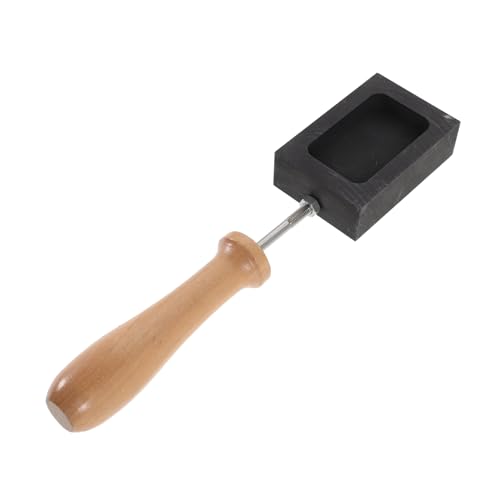 SHINEOFI Graphit Schmuckform Gießform mit Holzgriff Langlebiges DIY Schmuckherstellung Werkzeug für Präzises Formen von Halsketten Armbändern Ohrringen Vielseitig Einsetzbar von SHINEOFI