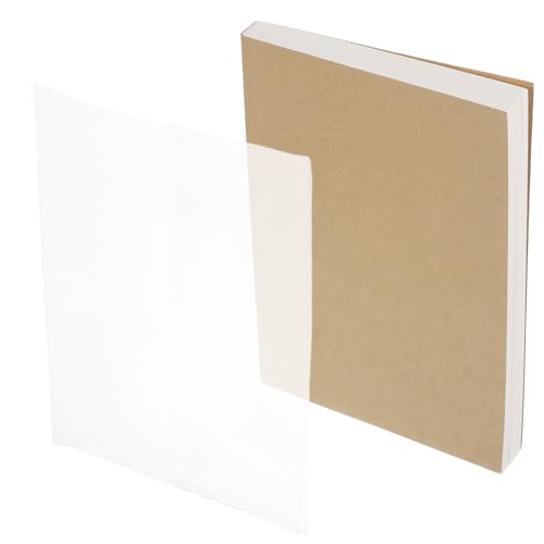 SHINEOFI Großes Blanko Notizbuch mit Weichem Einband Unlinierte und Dickem Papier für Studenten Zeichnen und Kreative Projekte Holzfarbe von SHINEOFI