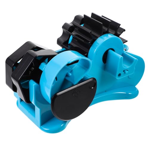 SHINEOFI Halbautomatischer Mehrfunktionaler Klebeband abroller aus Transparenter Heat Tape Dispenser mit Einfachem Schneidesystem für Büro und Verpackung Blau SHINEOFI Halbautomatischer Mehrfunktionaler Klebeband abroller aus Transparenter Heat Tape Dispenser mit Einfachem Schneidesystem für Büro und Verpackung Blau von SHINEOFI