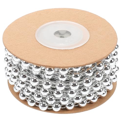 SHINEOFI Halbrunde Perlenkette Silber Abs Perlen Schnur für DIY Schmuck Basteln Perlenstrang Flexibel für Armbänder Halsketten Perlenkette zum Auffädeln und Dekorieren SHINEOFI Halbrunde Perlenkette Silber Abs Perlen Schnur für DIY Schmuck Basteln Perlenstrang Flexibel für Armbänder Halsketten Perlenkette zum Auffädeln und Dekorieren von SHINEOFI