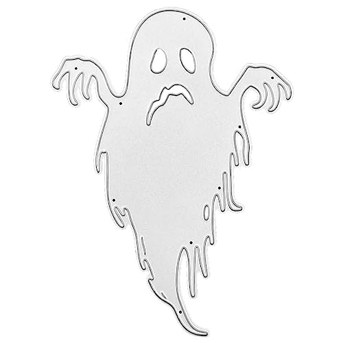 SHINEOFI Halloween Geistermesser sterben Dekoration Schablone Schneidemuster für Scrapbooking DIY Scrapbooking Schneidemuster Kohlenstoffstahl schneiden stirbt DIY stanzformen Silver von SHINEOFI