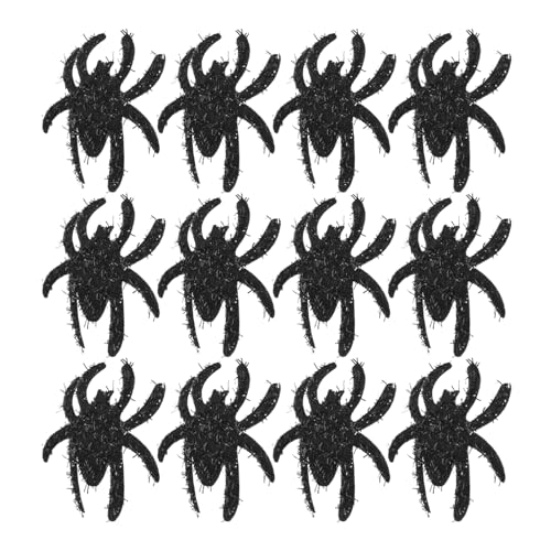 SHINEOFI Halloween-Spinnen-Patches, Spinnenaufkleber für Halloween-Dekorationen, Vlies-DIY-Applikationen, 12 Stück SHINEOFI Halloween-Spinnen-Patches, Spinnenaufkleber für Halloween-Dekorationen, Vlies-DIY-Applikationen, 12 Stück von SHINEOFI