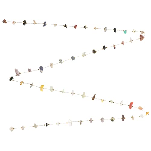 SHINEOFI Halskette Aus Kristallkies Kit Zur Schmuckherstellung Bausätze Runden Büroklammer Edelsteinperlen Perlen Für Schmuckhersteller Rot Ringgericht Rocailles Colorful Rostfreier Stahl von SHINEOFI