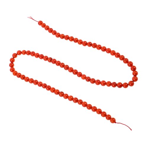 SHINEOFI Handgefertigte Korallenperlen Zur Schmuckherstellung Einfarbige Perlen Armband Abstandshalter Schmuckperlen Armbandherstellungsperlen Kleine Armbandperlen Mobilarmband von SHINEOFI