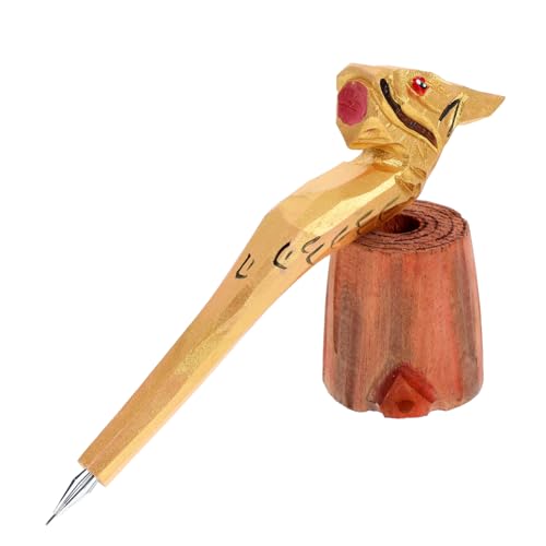 SHINEOFI Handgefertigter Holzstift mit Niedlichem Tiermotiv Langlebiger Kugelschreiber aus Massivem Holz Kreativer Schreibstift für Schule und Büro für SHINEOFI Handgefertigter Holzstift mit Niedlichem Tiermotiv Langlebiger Kugelschreiber aus Massivem Holz Kreativer Schreibstift für Schule und Büro für von SHINEOFI