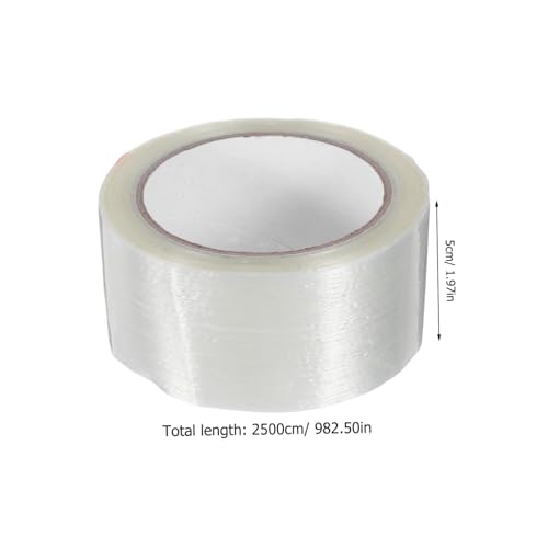 SHINEOFI Hochfestes Glasfaser Klebeband Einseitig Gestreift Transparent Stark Haftend für Industrie Verpackung Reparatur und Vielseitige Bauanwendungen zu Hause von SHINEOFI