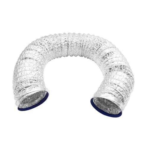 SHINEOFI Hochtemperaturbeständiger Doppelwandiger Aluminiumfolie Lüftungsschlauch Durchmesser Flexibel Feuerfester Abluft Zuluftschlauch für Hvac Bad Küche Gewächshaus Belüftungsschlauch SHINEOFI Hochtemperaturbeständiger Doppelwandiger Aluminiumfolie Lüftungsschlauch Durchmesser Flexibel Feuerfester Abluft Zuluftschlauch für Hvac Bad Küche Gewächshaus Belüftungsschlauch von SHINEOFI