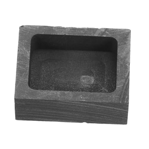 SHINEOFI Hochtemperaturbeständiges Graphit gießform mit Ölrinne Quadratische DIY Metall schmelztiegel für Gold Silberschmuck Vielseitiges Schmelzofen werkzeug für Schmuckherstellung von SHINEOFI