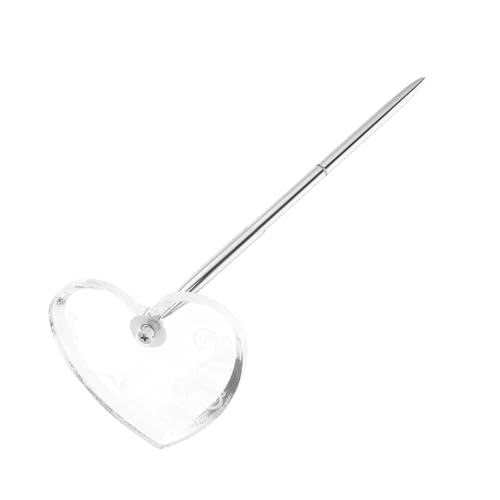 SHINEOFI Hochzeits-gästebuch Kugelschreiber mit Silbernem Metall-stifthalter Herzständer Stabiles Schreibgerät für Signieren bei Hochzeit Jubiläum Empfang und Feier SHINEOFI Hochzeits-gästebuch Kugelschreiber mit Silbernem Metall-stifthalter Herzständer Stabiles Schreibgerät für Signieren bei Hochzeit Jubiläum Empfang und Feier von SHINEOFI